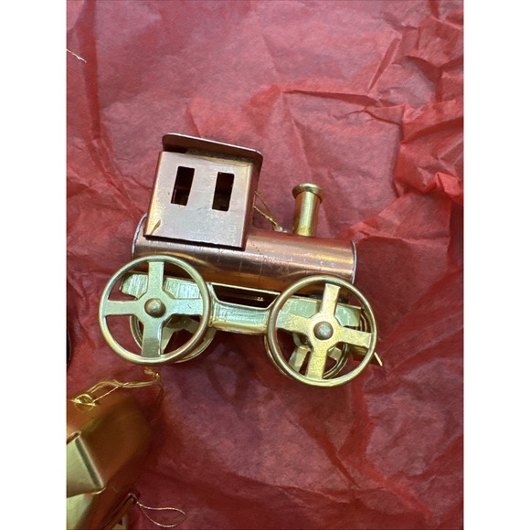 Train Instrument Stroller Gold Lot Christmas Ornament Holiday Decoration‎ - Picture 3 of 6